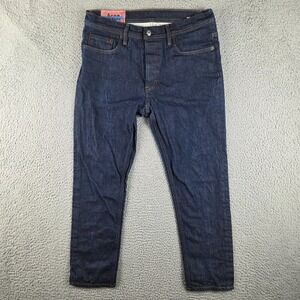 Acne Studios Bla Konst Jeans Men 33x32 (31x26) Stockholm 30O176-145 River Indigo